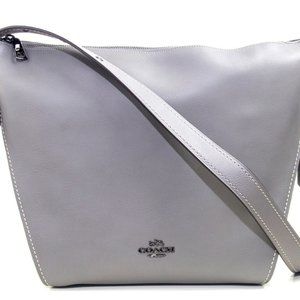 Coach Duffllette Gray Crossbody Leather Bag